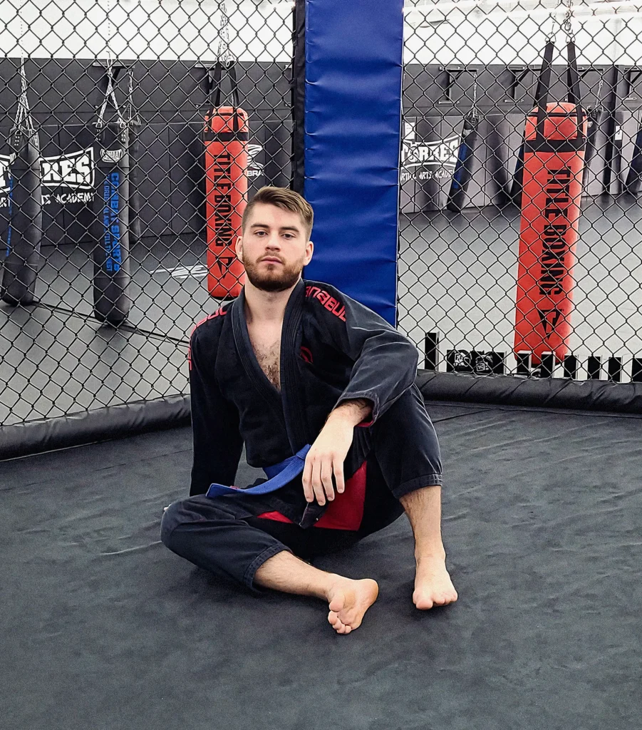 Nicholas Mendez / Nick Mendez photo martial artist BJJ wearing blue-belt